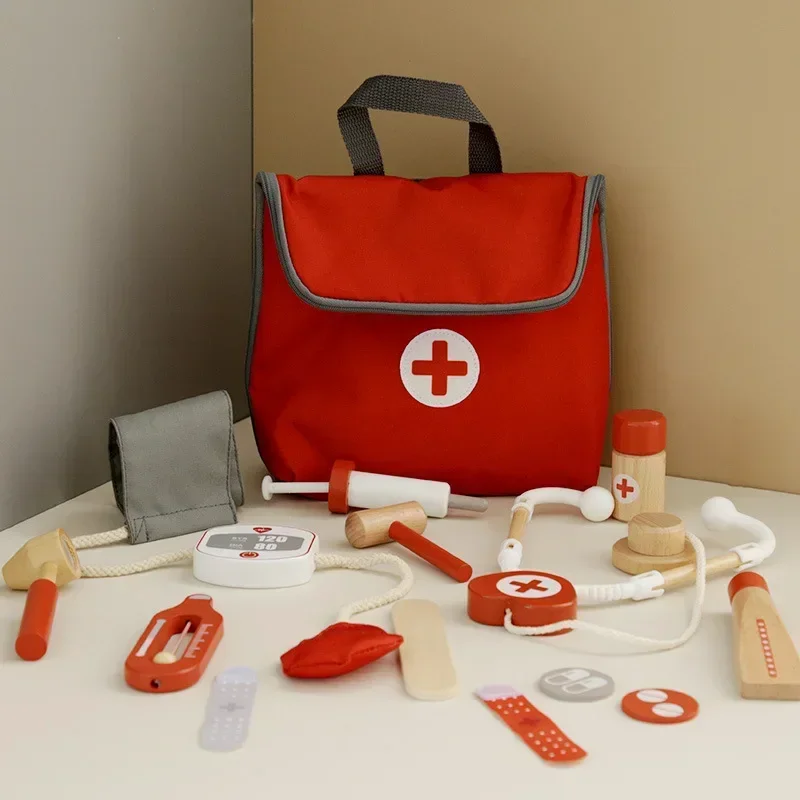 Kids Toys Doctor Set - Детский деревянный набор для ролевых игр,