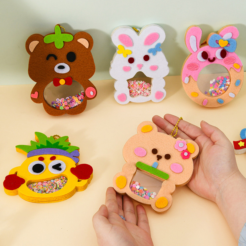 Kid Toys And Craft - Мультяшный нетканый встряхивающий кулон, наборы материалов