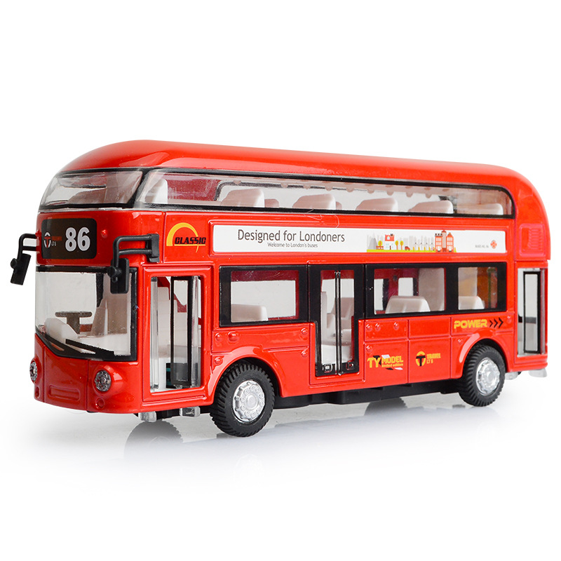 Kids Toys London - 17 см двухэтажный лондонский автобус со