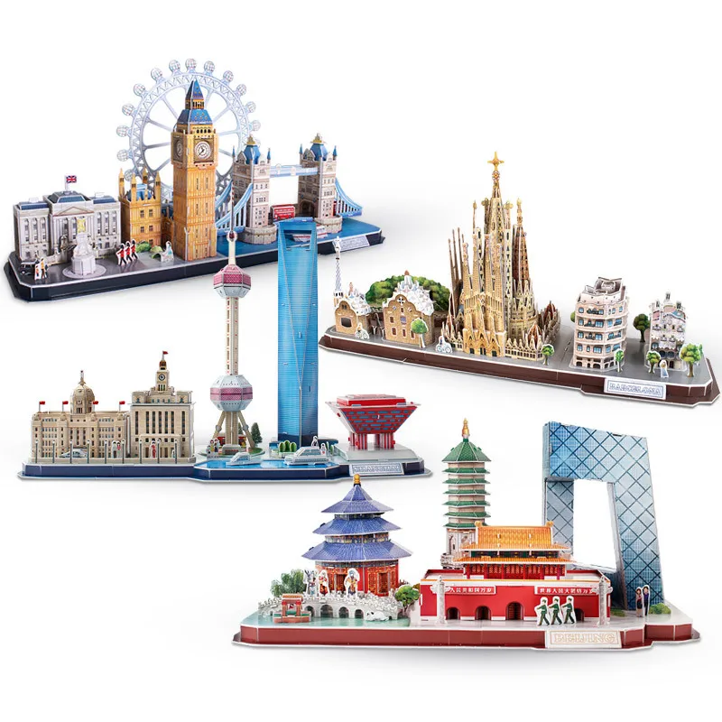 Kids Toys London - 3D игра-головоломка DIY игрушка бумажная миниатюрная