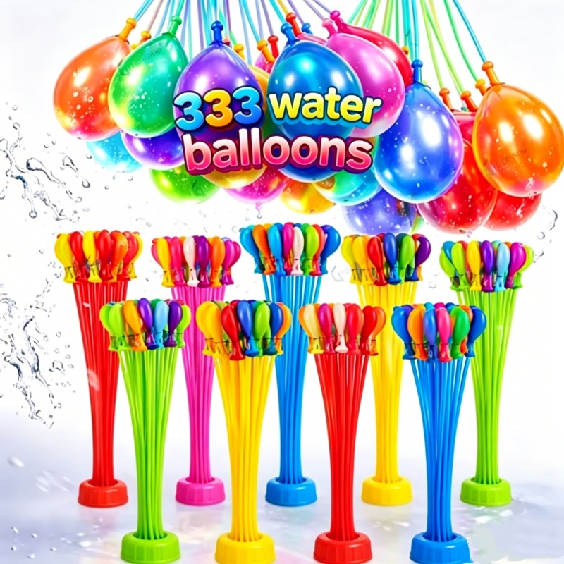 Water Balloon Set - 111 шт. летних водных бомбочек: быстрозаполняемые