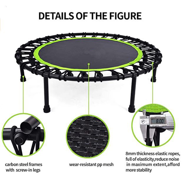 Trampoline Mini Indoor - Складной батут для дома с эластичными