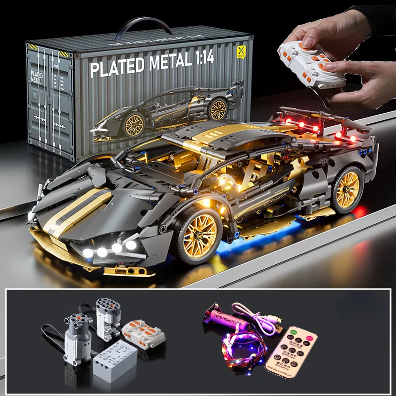 Kids Toys Lego - Техническая гоночная модель спортивного автомобиля, строительные