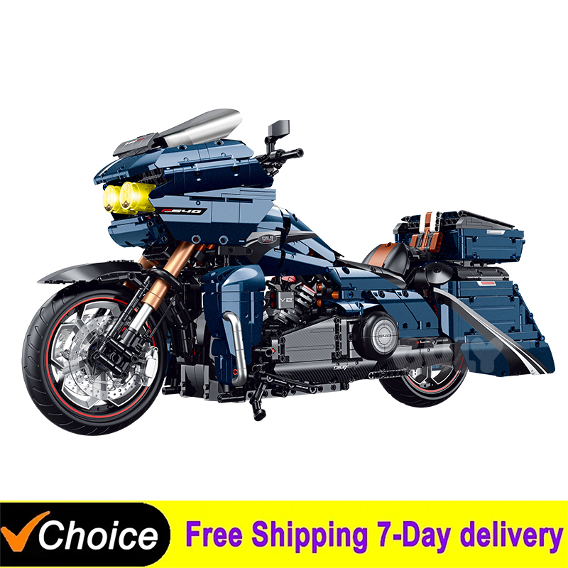 Kids Toys Lego - Мотоцикл 1:5, техническая модель, городской спортивный,