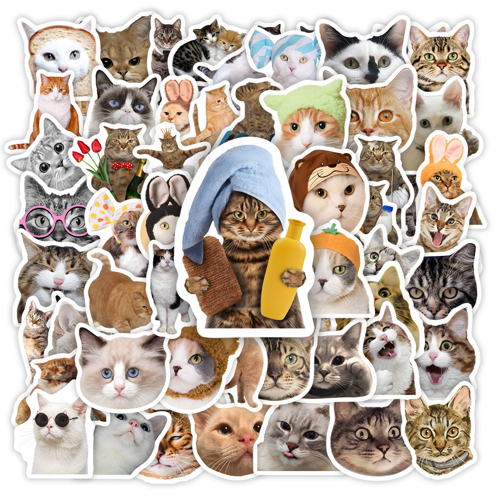 Kids Toys Clipart - Милые забавные наклейки с изображением кота,