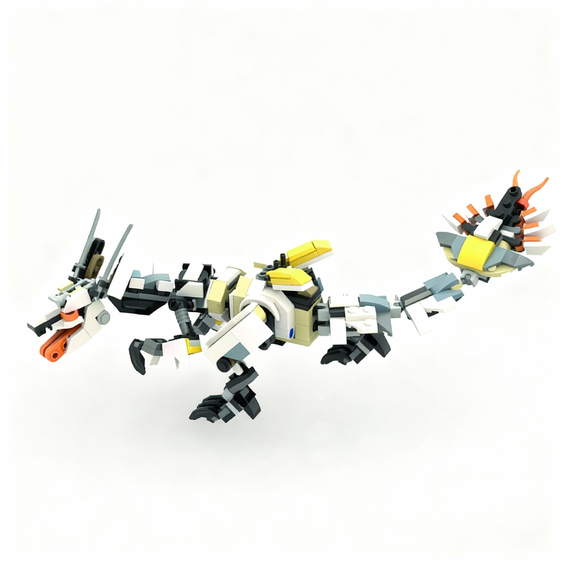 Kids Toys Lego - 437 деталей MOC Horizon Clawstrider Attack:
