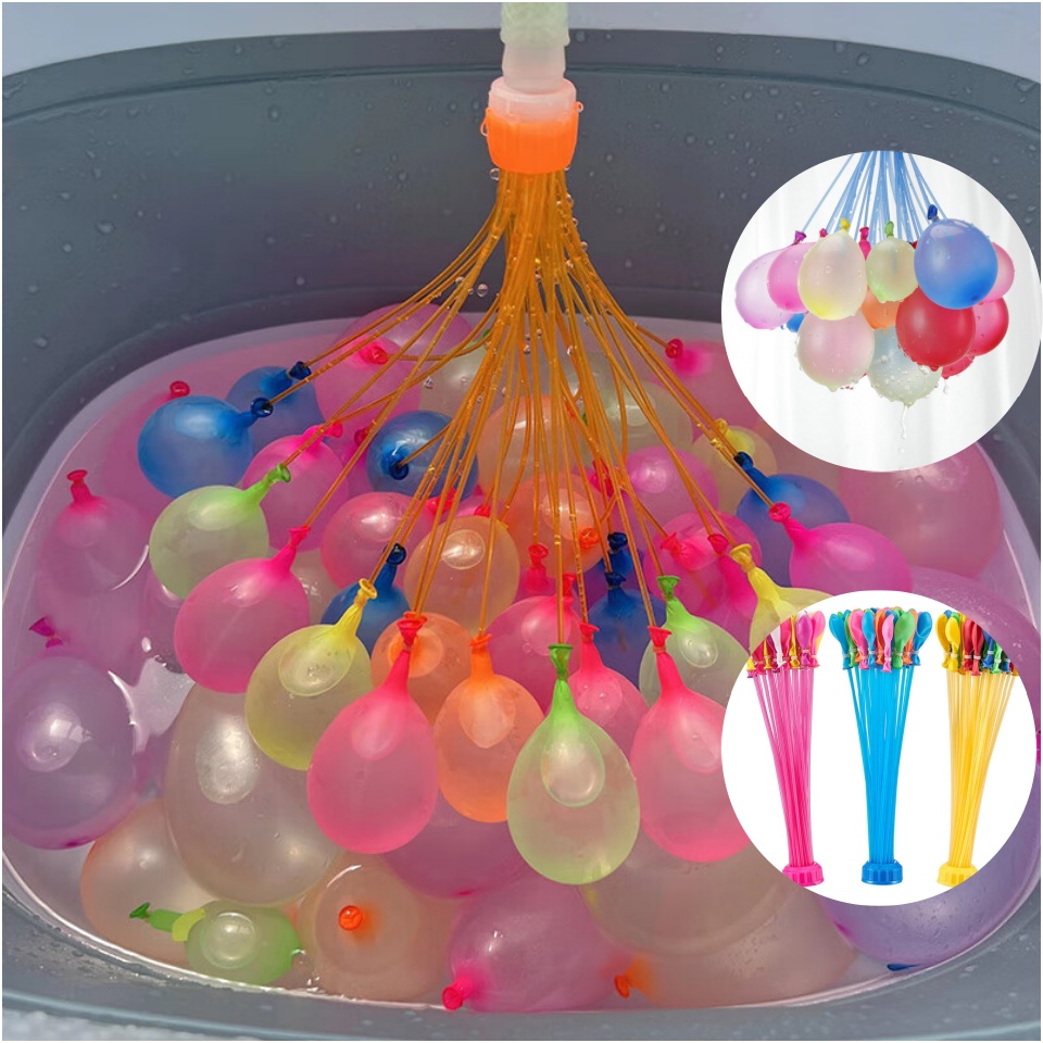 Water Balloon Set - Быстрозаполняемые самозапечатывающиеся водные шары для летних