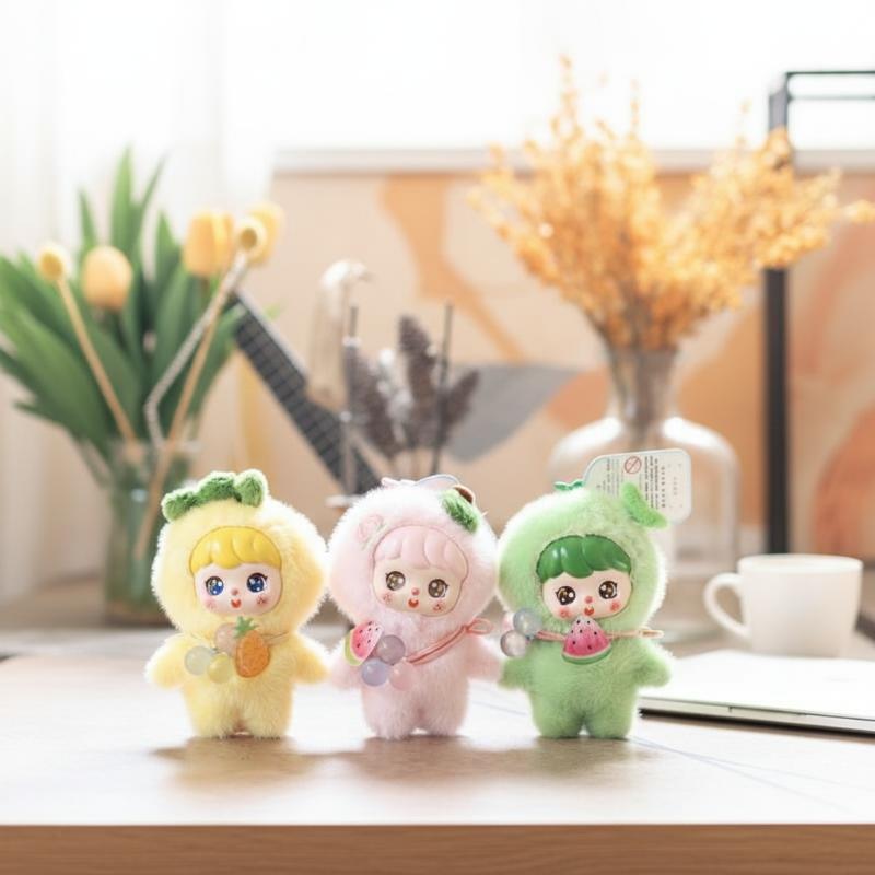 Kids Toys Doll - Милый плюшевый брелок-фрукт 10 см, мягкая