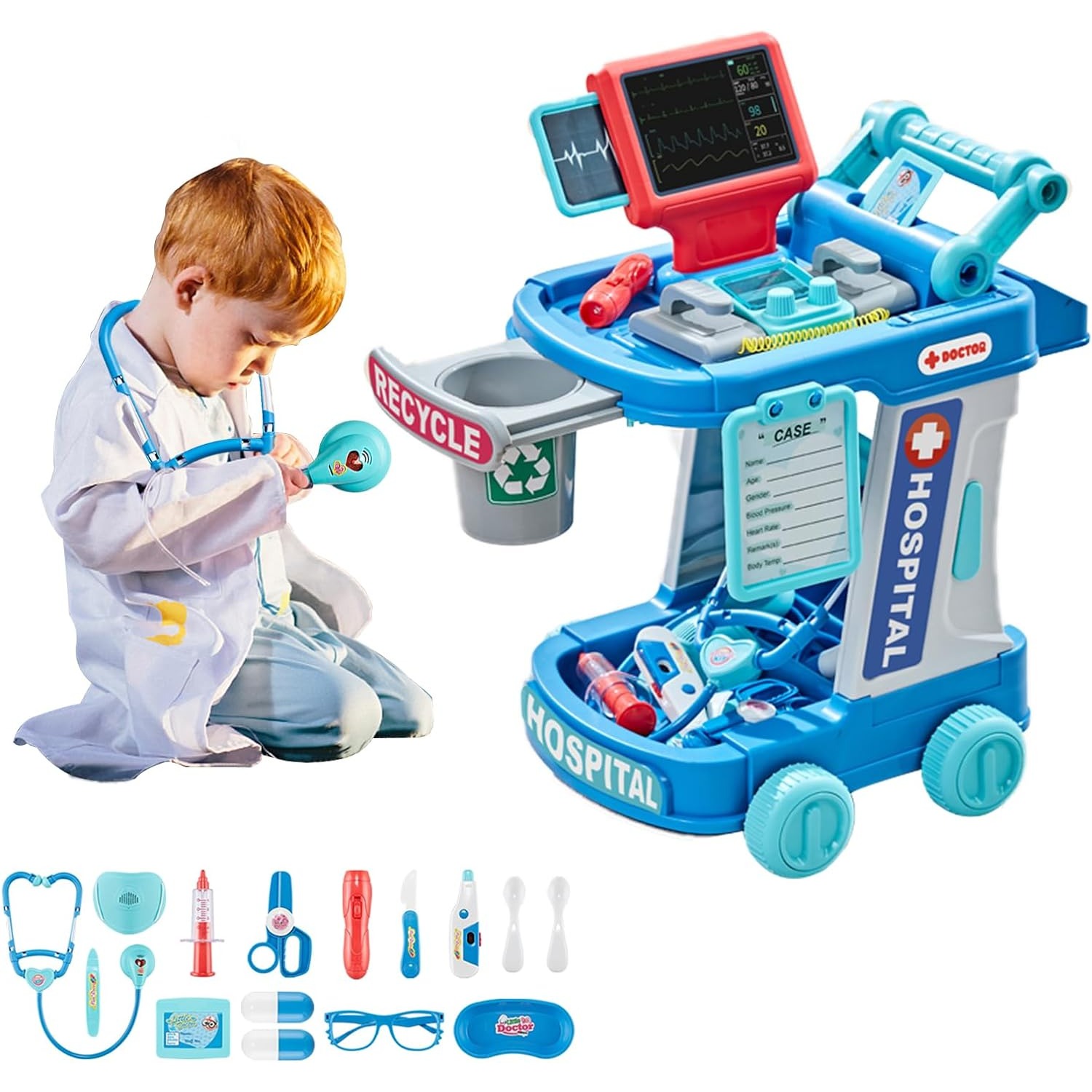 Kids Toys Doctor Set - Докторские Игрушки для девочек, для мальчиков,