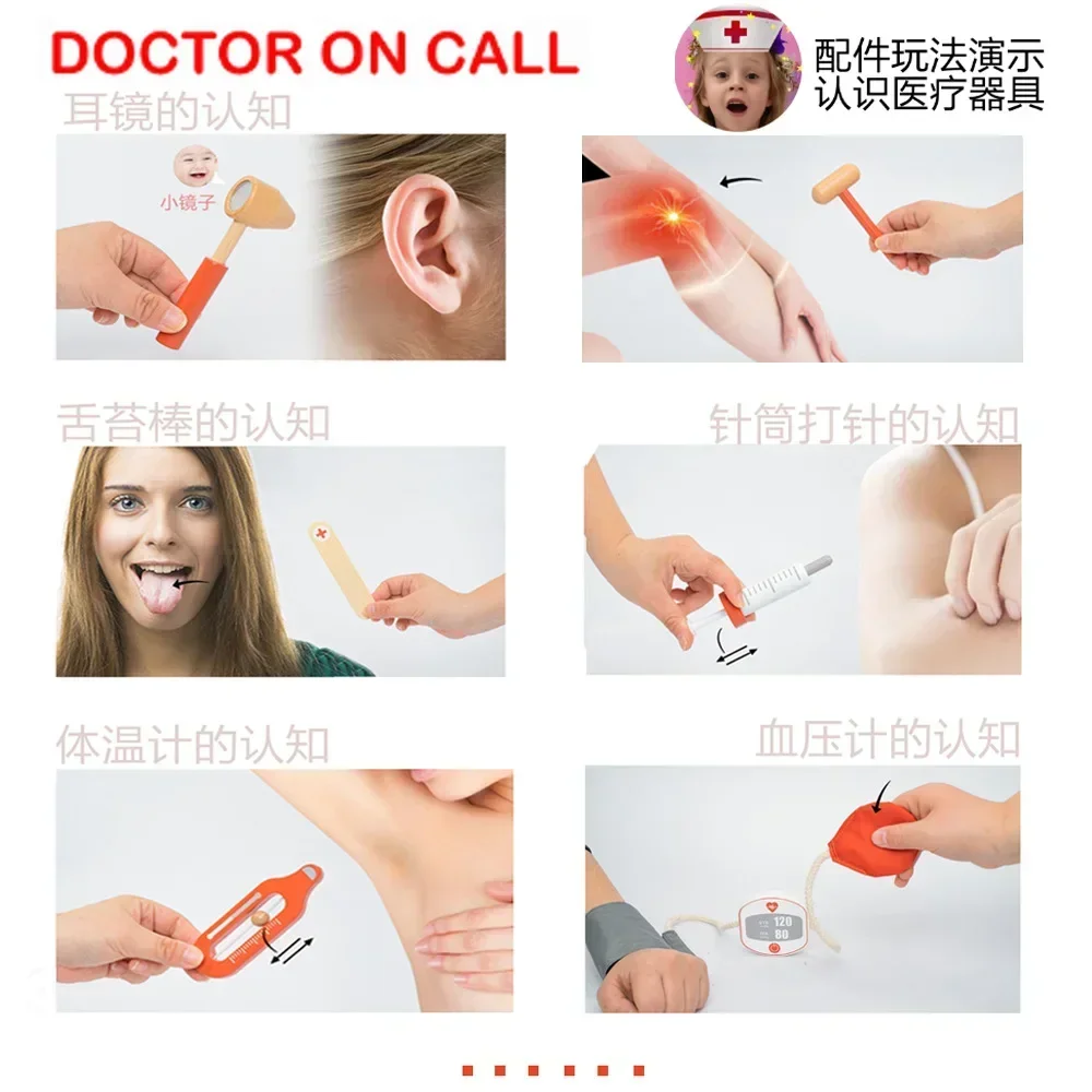 Детский деревянный набор для р – обзор и цена Kids Toys Doctor Set