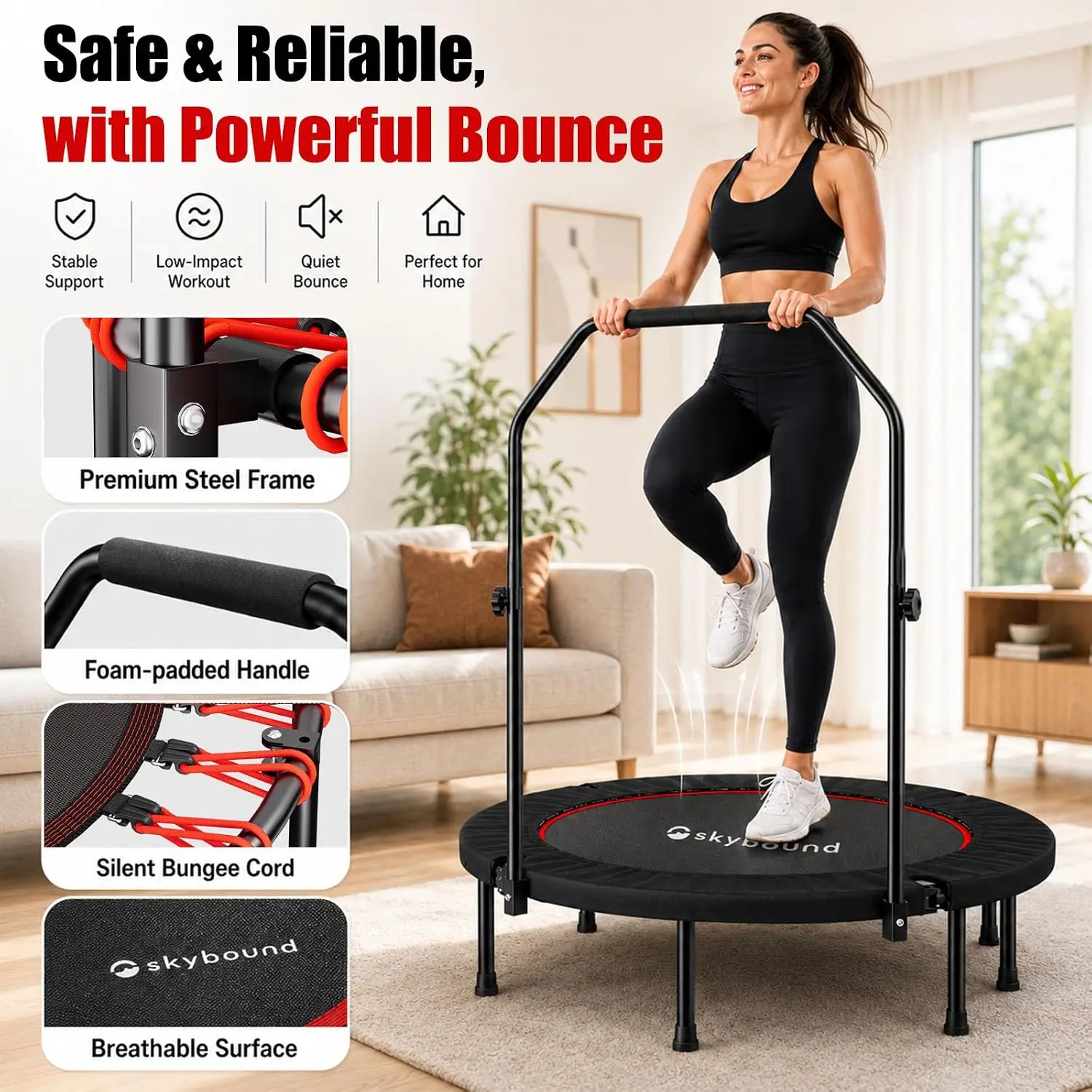 Трамплин-ребаундер для взрослы – обзор и цена Trampoline Mini Indoor