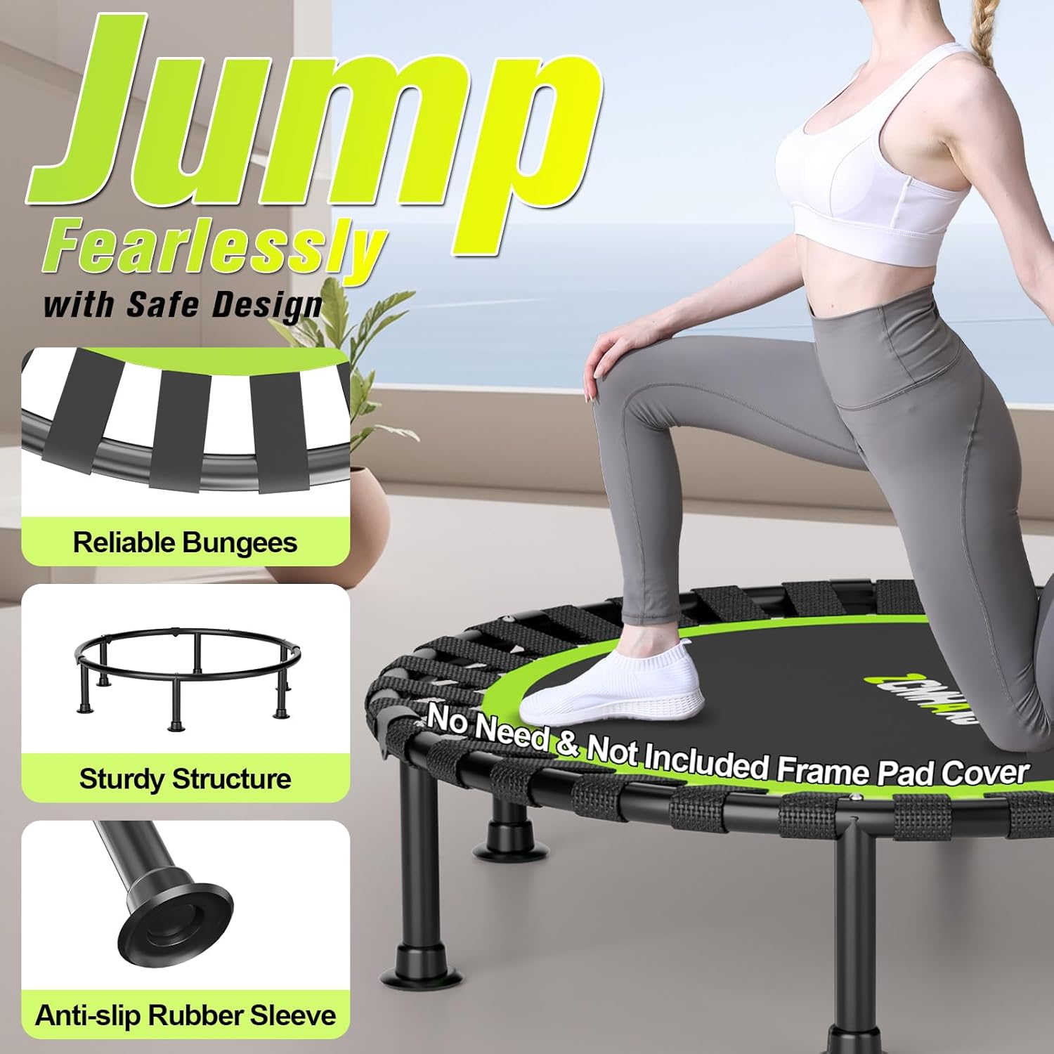 Складной мини-батут 40 дюймов  – обзор и цена Trampoline Mini Indoor