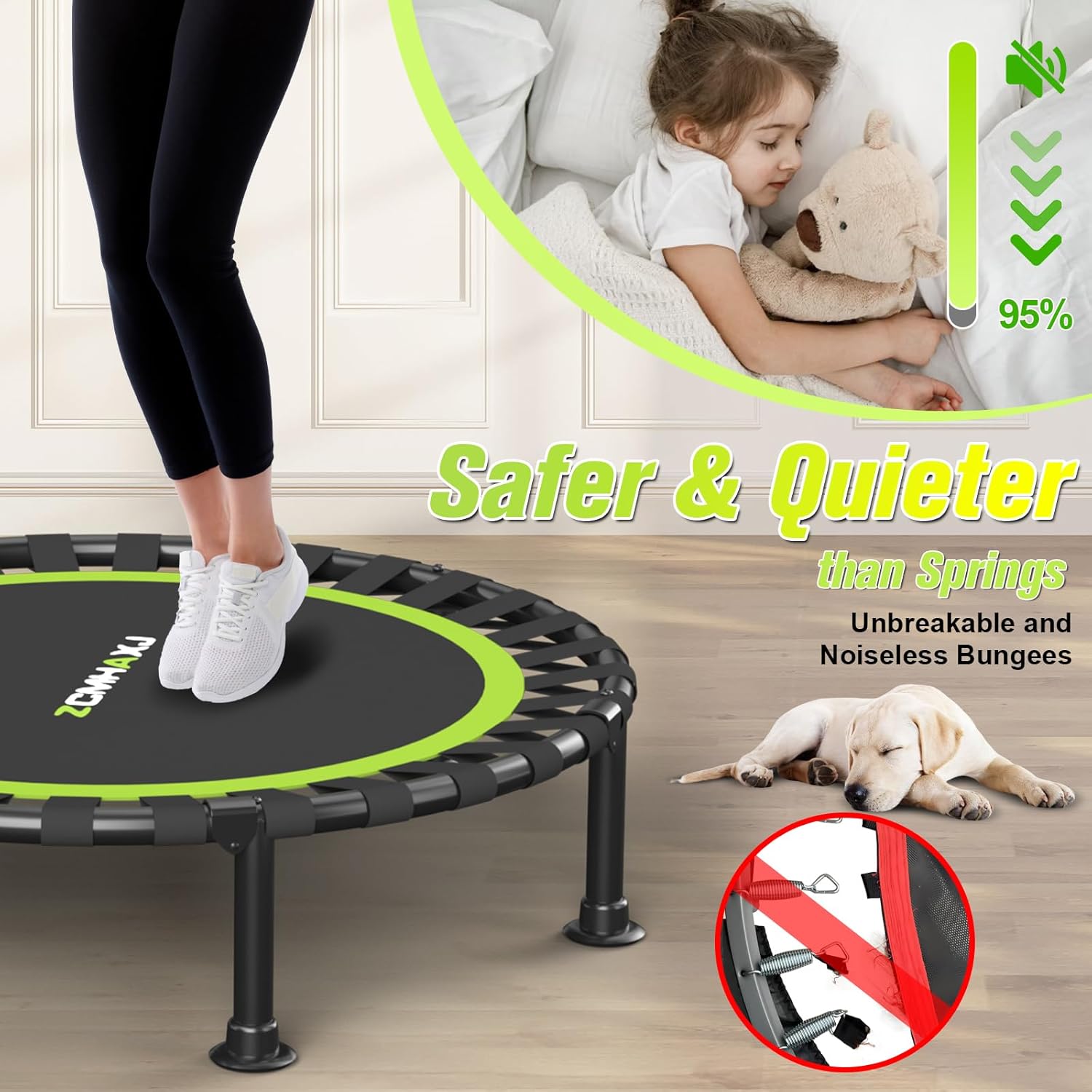 Складной мини-батут 40 дюймов  – обзор и цена Trampoline Mini Indoor