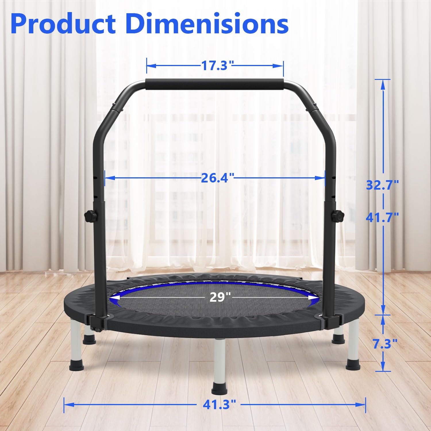 Мини-батут-ребаундер 40-48 дюй – обзор и цена Trampoline Mini Indoor